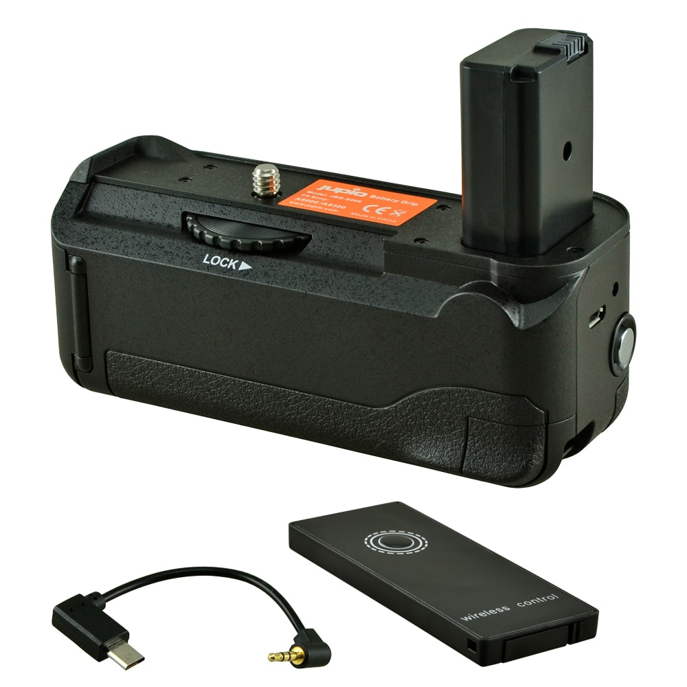 Jupio Battery Grip for Sony A6000 / A6300 + Cable