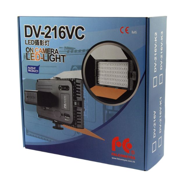 FE DV-216VC-K2 LED Lamp Set Dimbaar Incl. Accu
