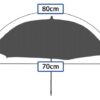 FE UR-32T Flitsparaplu Diffuus Wit 80 cm