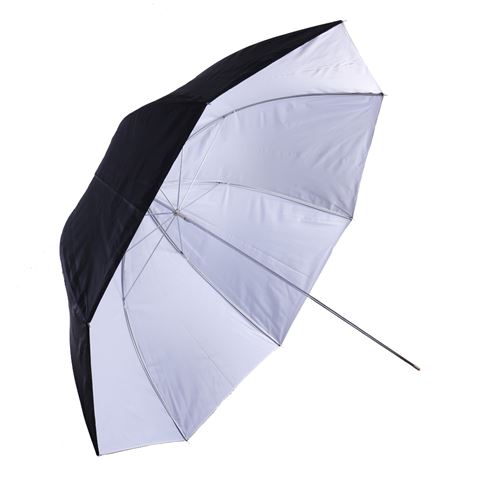 FE Flitsparaplu UR-32WB Wit/Zwart 80 cm
