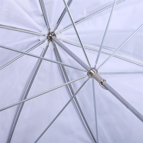 FE Flitsparaplu UR-32WB Wit/Zwart 80 cm
