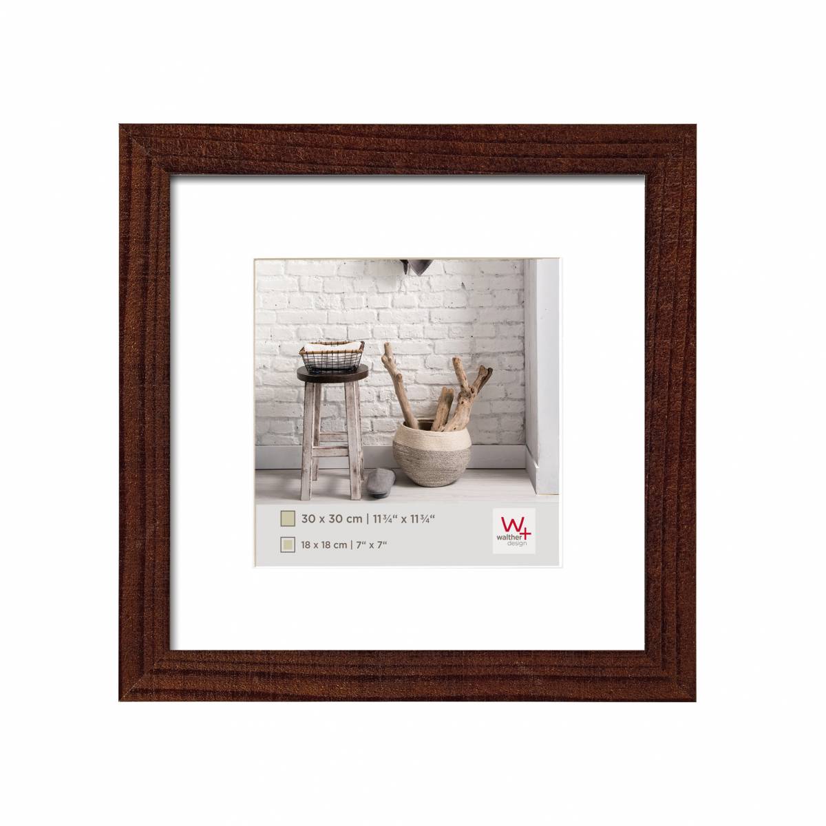 Walther Home Hout-Lijst 30x30 Walnoot
