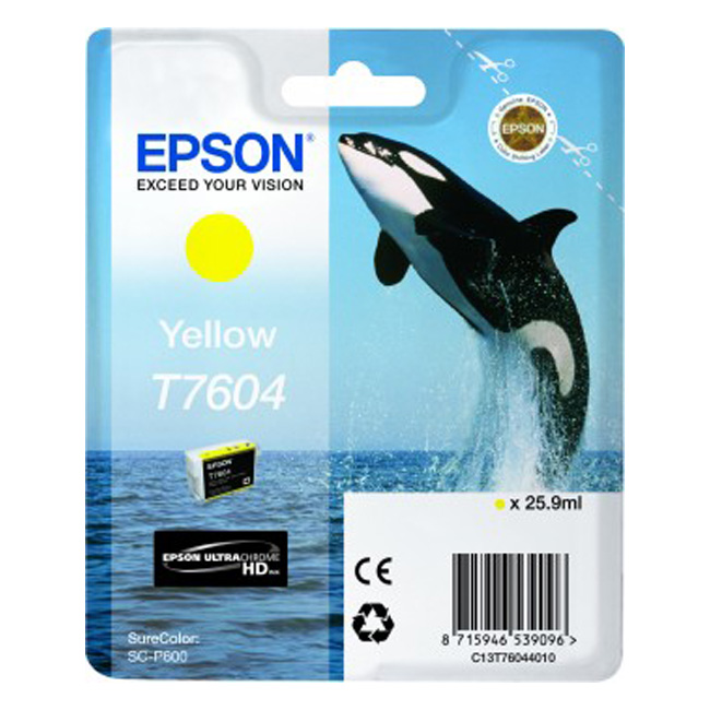 Epson Inktpatroon T7604 Geel high capacity 25