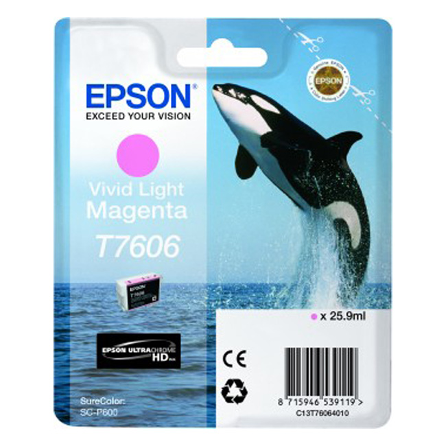 Epson T7606 high capacity Vivid Magenta Clair-0