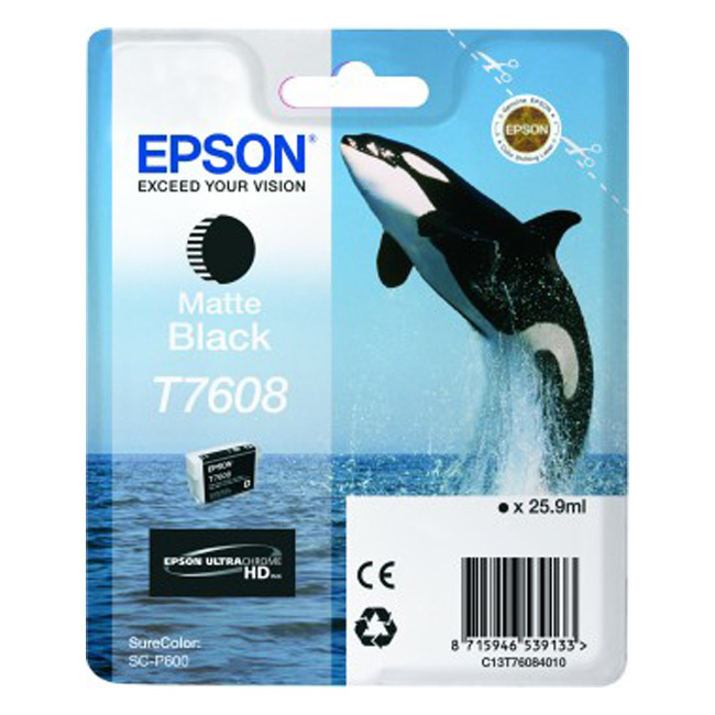 Epson Inktpatroon T7608 matzwart high capacity 25