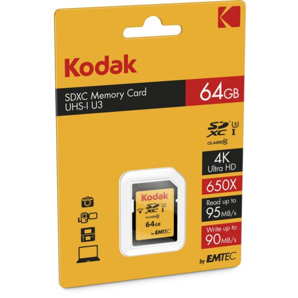 Kodak SDXC 64GB Class10 U3