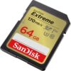 SanDisk Extreme 64B SDHC Memory Card 170/80 MB/s V30