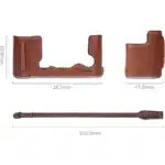 SmallRig 4710 Leather Half Case Kit For X-T50 (Brown)