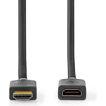 Nedis High Speed HDMI-Cable 4K@60Hz Arc 18 Gbps 0.50 M Round PVC Black Label