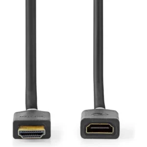 Nedis High Speed HDMI-Cable 4K@60Hz Arc 18 Gbps 0.50 M Round PVC Black Label