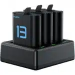 Telesin Oplader voor 3 batterijen + 2x accu GoPro 9/10/11/12