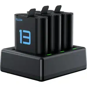 Telesin Oplader voor 3 batterijen + 2x accu GoPro 9/10/11/12