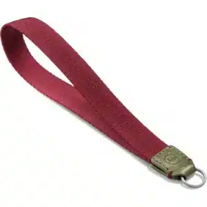 Leica Wrist Strap, fabric, leather, olive - burgundy D-Lux 8