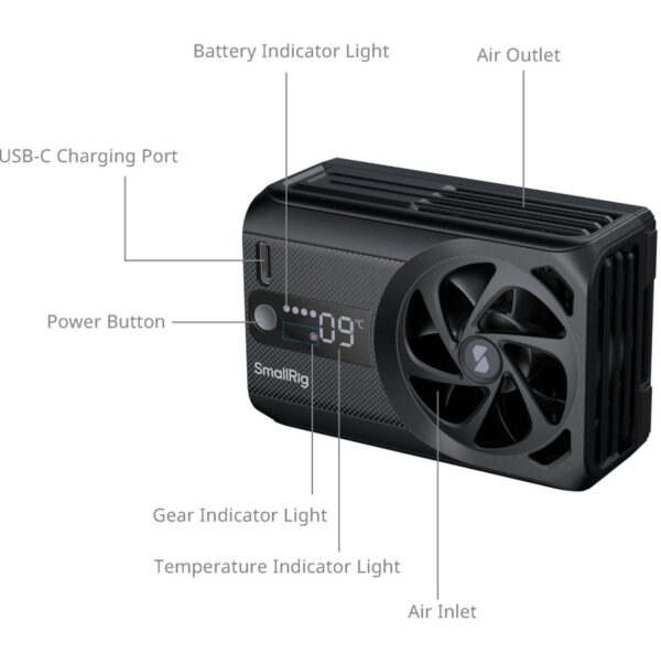 SmallRig 5328 Cooling Fan For Mirrorless Cameras (Hybrid ...