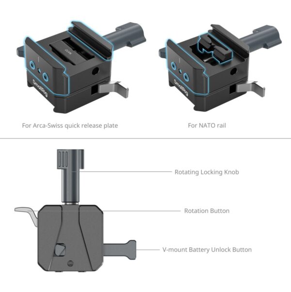 SmallRig 5690 V-Mount Battery Mount Plate Kit For ArcaSwi...