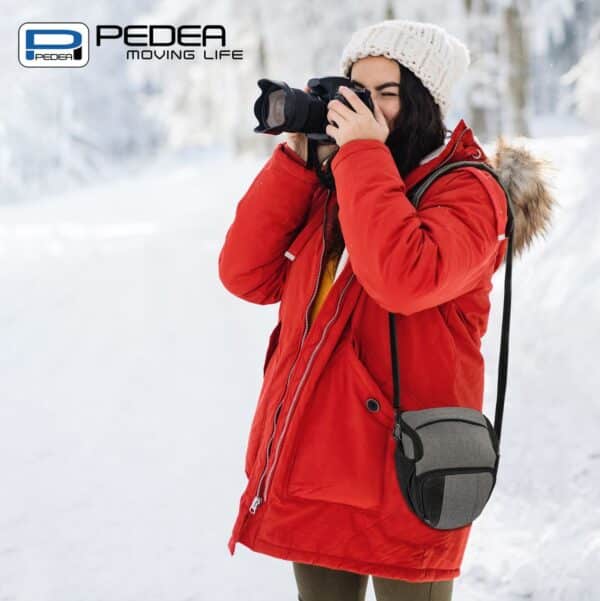 PEDEA Camera-Medium Holster Bag Fashion Pro (Light) Grey