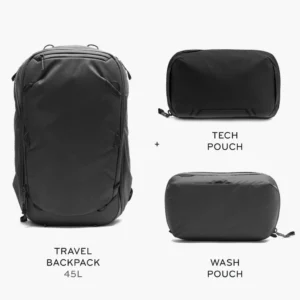 Peak Design Travel Backpack 45l - Black Content Bundle - ...
