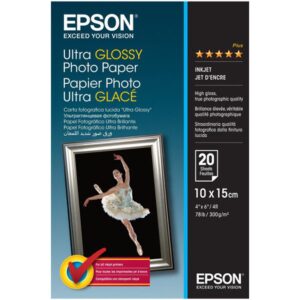 Epson Ultra Glans Photo Papier 10x15 cm, 20 vel, 300 g S 041926