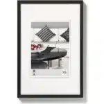 Walther Chair 40x60 Aluminium Zwart