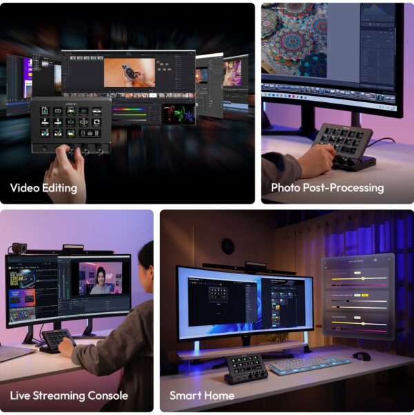 Ulanzi D200X Stream Controller V3 w/ Hub EN Draaiknoppen