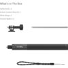 SmallRig 6319 Selfie Stick Support For Action Cameras (12...