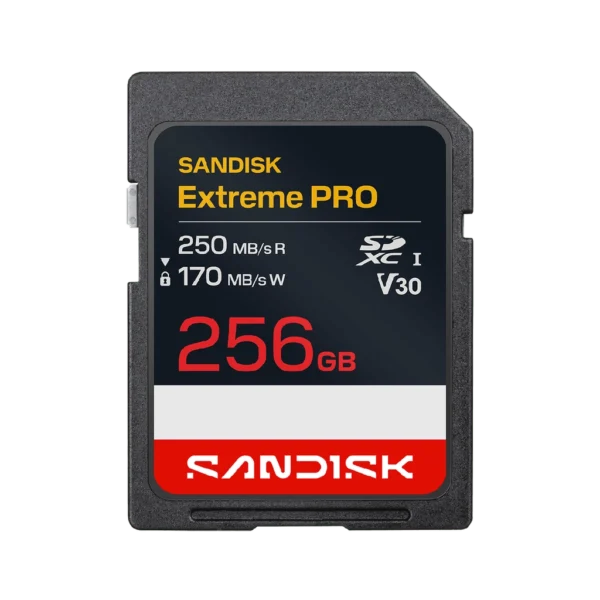 SanDisk SDXC Extreme PRO 256GB UHS-I-V30-U3-250/170MB/s-4K UHD