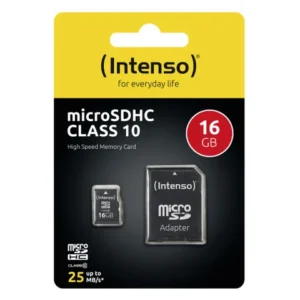 Intenso microSDHC Card 16GB C10 UHS-I Premium with Adapter