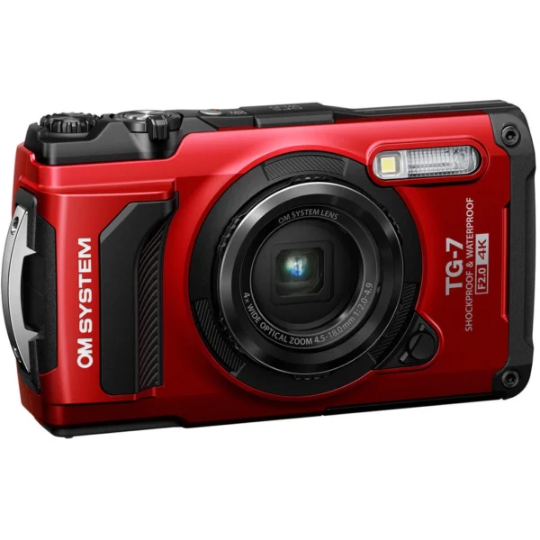 OM SYSTEM TG-7 Micro Adventures Kit TG-7 Red 2x LI-92B LG-1