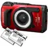 OM SYSTEM TG-7 Micro Adventures Kit TG-7 Red 2x LI-92B LG-1