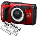 OM SYSTEM TG-7 Micro Adventures Kit TG-7 Red 2x LI-92B LG-1