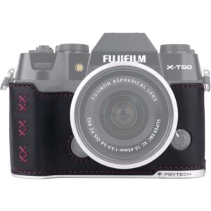 PGYTECH Leather Camera Case (For Fujifilm X T50 / Midnight Black)