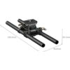 SmallRig 6761 Arca-Type Mount Plate w/ 15mm Dual Rod Clamp