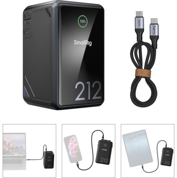 SmallRig SR4293B X Caleb Pike VB 212 Mini V Mount Battery...