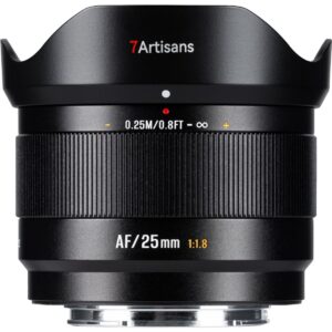7Artisans AF 25mm f/1.8 - Sony E-Mount - APS-C - Black